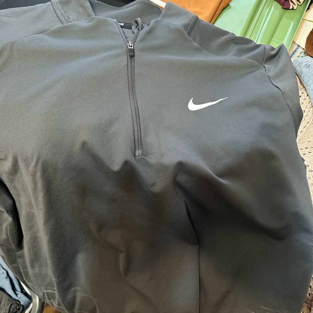 Nike grey Quarter-Zip Pullover Jacket